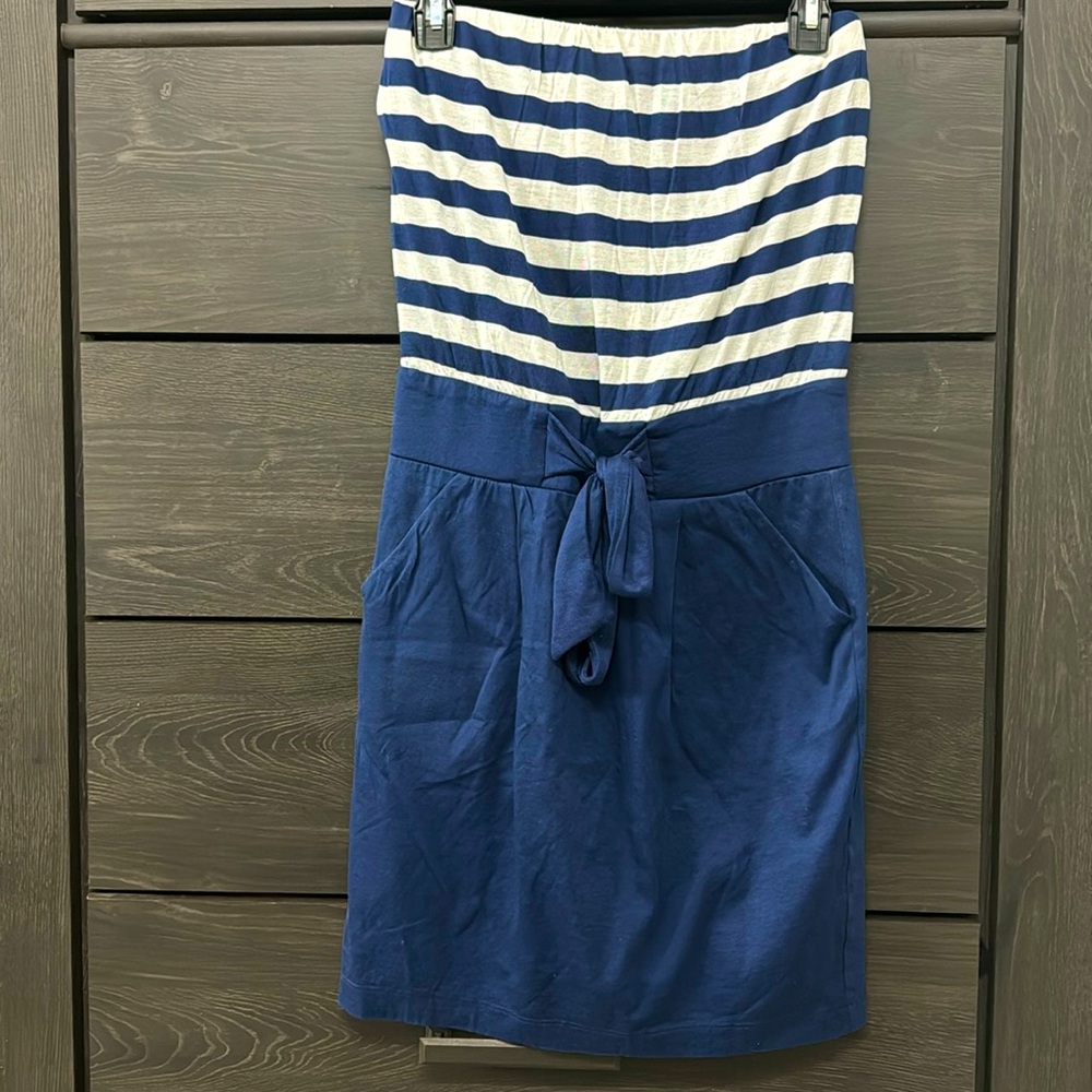 Mango Striped Bandeau Dress